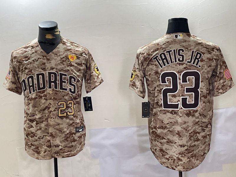 Men San Diego Padres #23 Tatis jr Camo Fashion 2024 Nike MLB Jersey style 5->san diego padres->MLB Jersey
